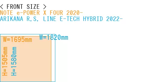 #NOTE e-POWER X FOUR 2020- + ARIKANA R.S. LINE E-TECH HYBRID 2022-